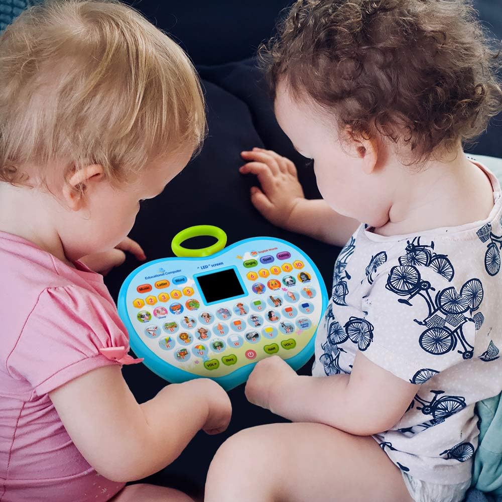 Fidtoy Apple Learning Computer Toy with LED Display for Kids