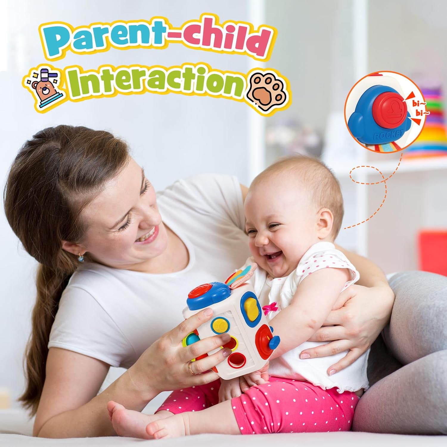 Fidtoy 10-in-1 Activity Cube Montessori Sensory Toy