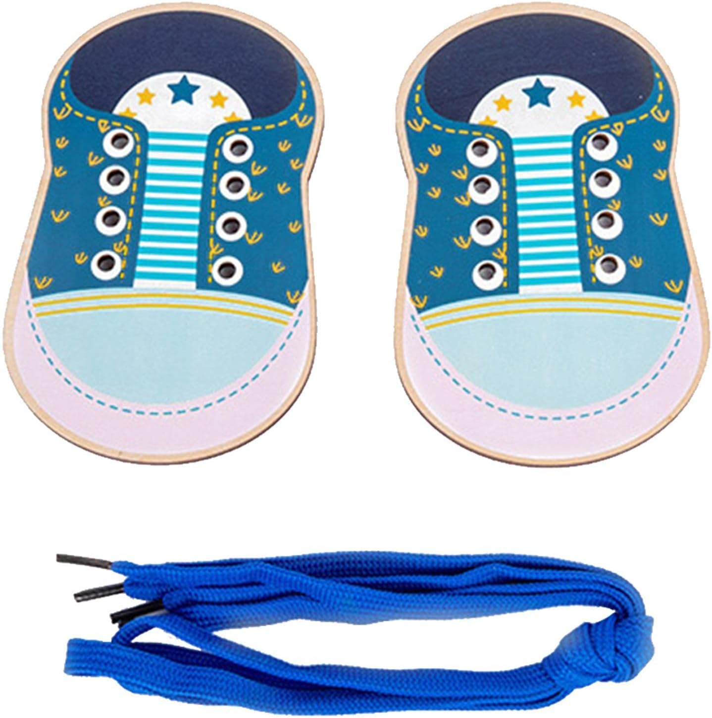 Ridecyle Lacing Shoe Toy - Kids Shoelace Threading Learning Toy,Learn to Tie Shoes Children Shoelace Threading Teaching Toy Early Educational Teaching Toy, Shoes Tying Training Toy