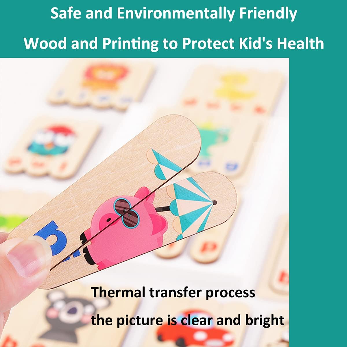 Wooden Spelling Learning Stick Puzzle - 567