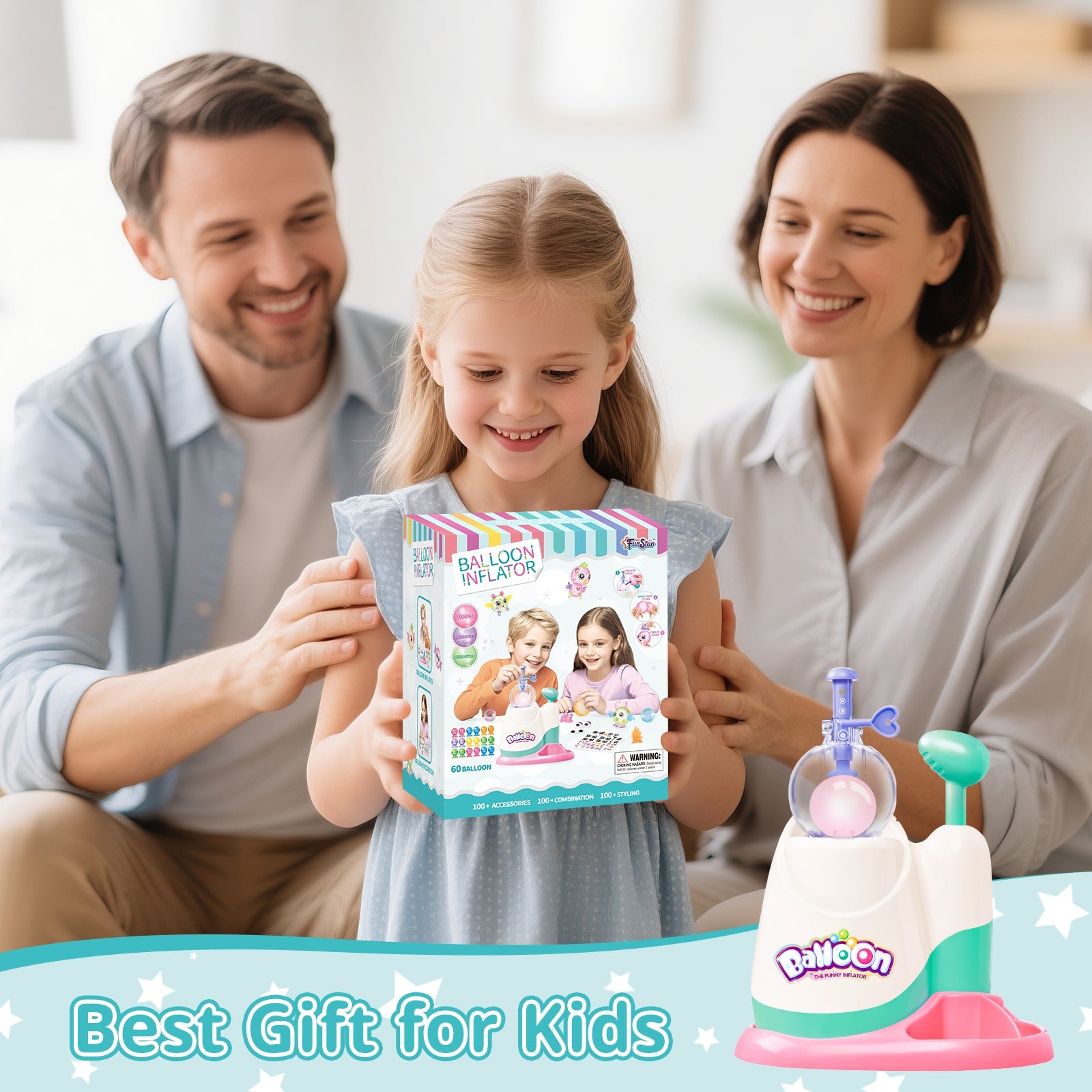 Balloon Inflate Toy Squishy Toys, Kawaii Squishies Party Favors for Kids 4-8 8-12 Glow in The Dark Squishy Pack Refills - DIY Squishy Making Kit