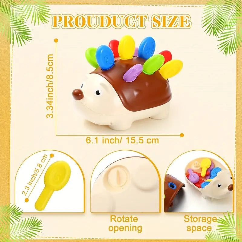 Kit de puzzle éducatif Couleurs et chiffres Hérisson - 10A