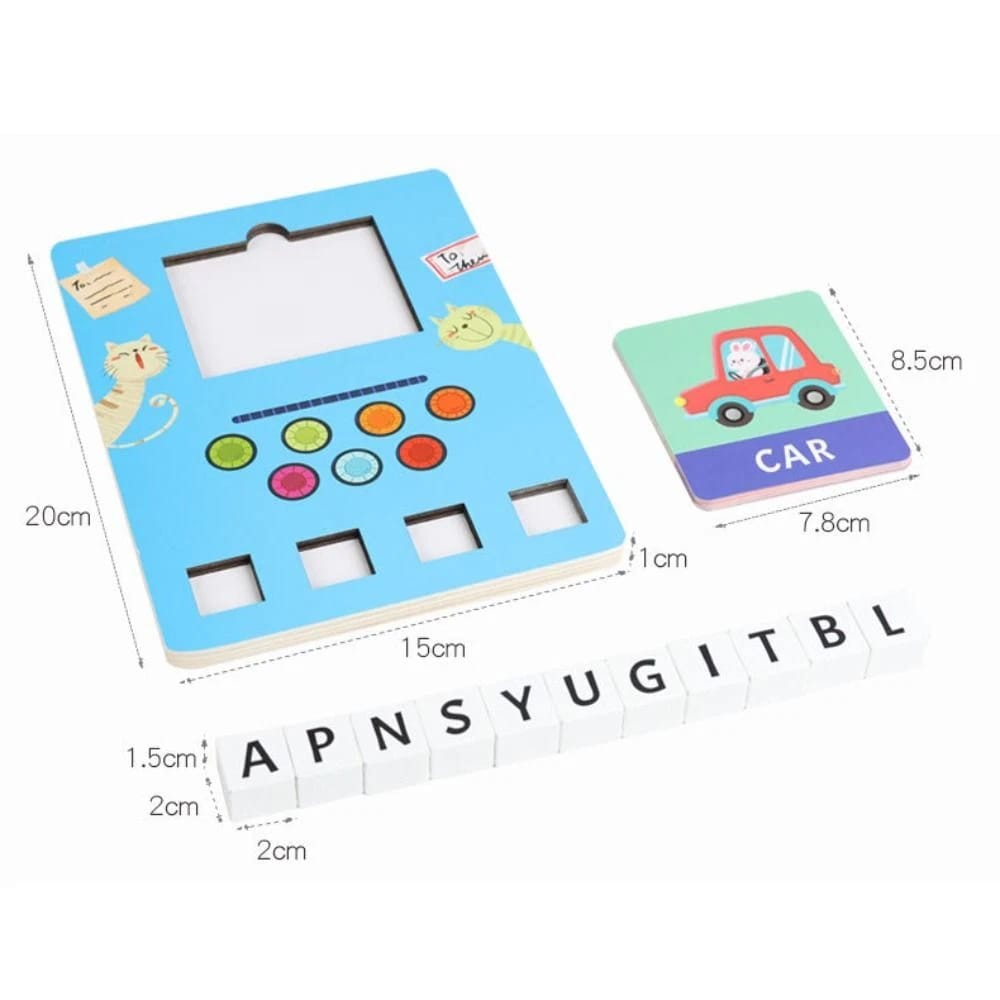 Wooden Learn to Spell Learning Kit Board - 105