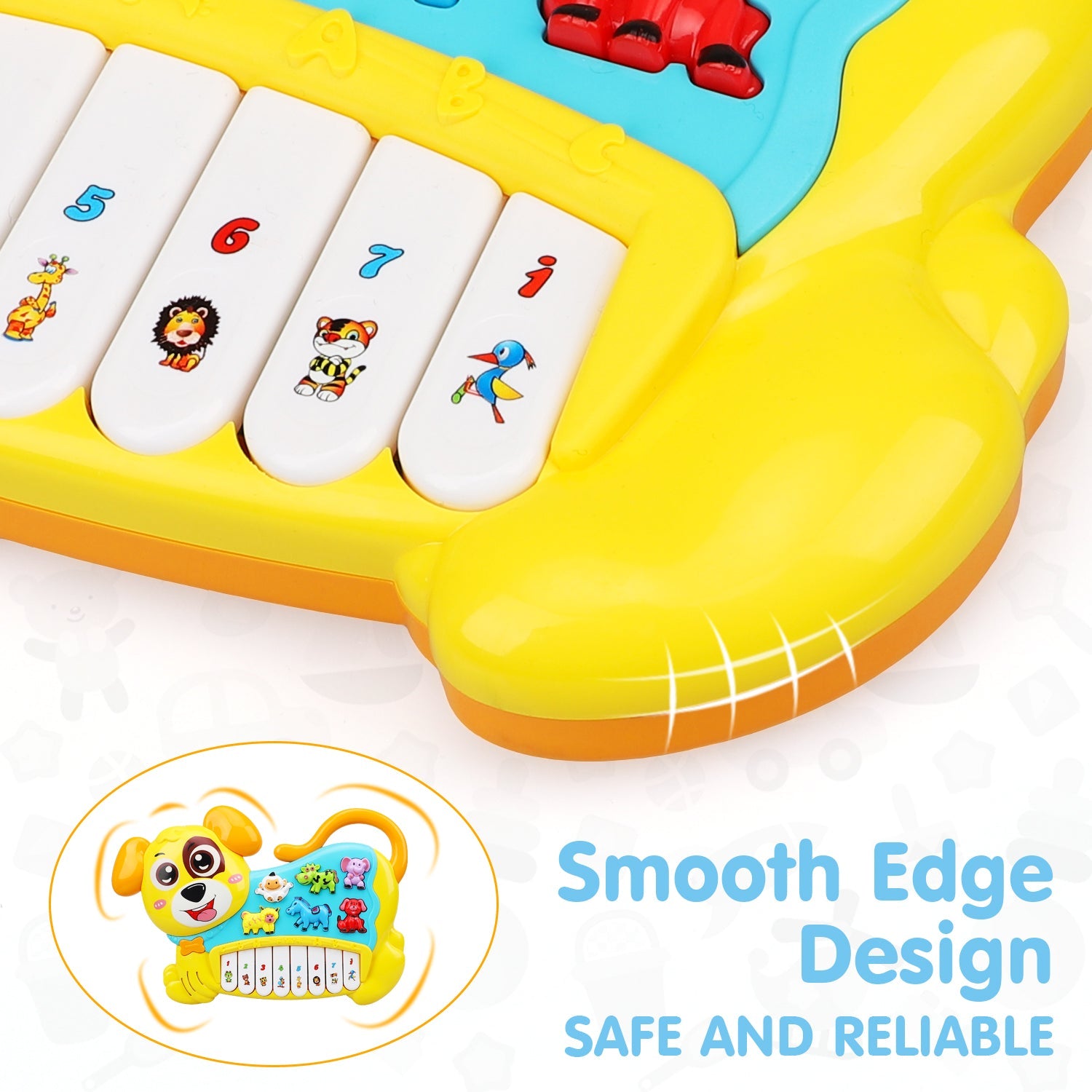 Fidtoy Dog Piano Musical Toy for Babies 0-36 Months