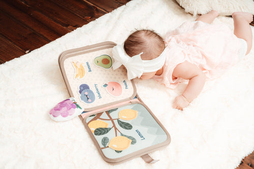 Montessori Sensory Cloth Book for Babies – Soft Interactive Learning Toy for Early Development