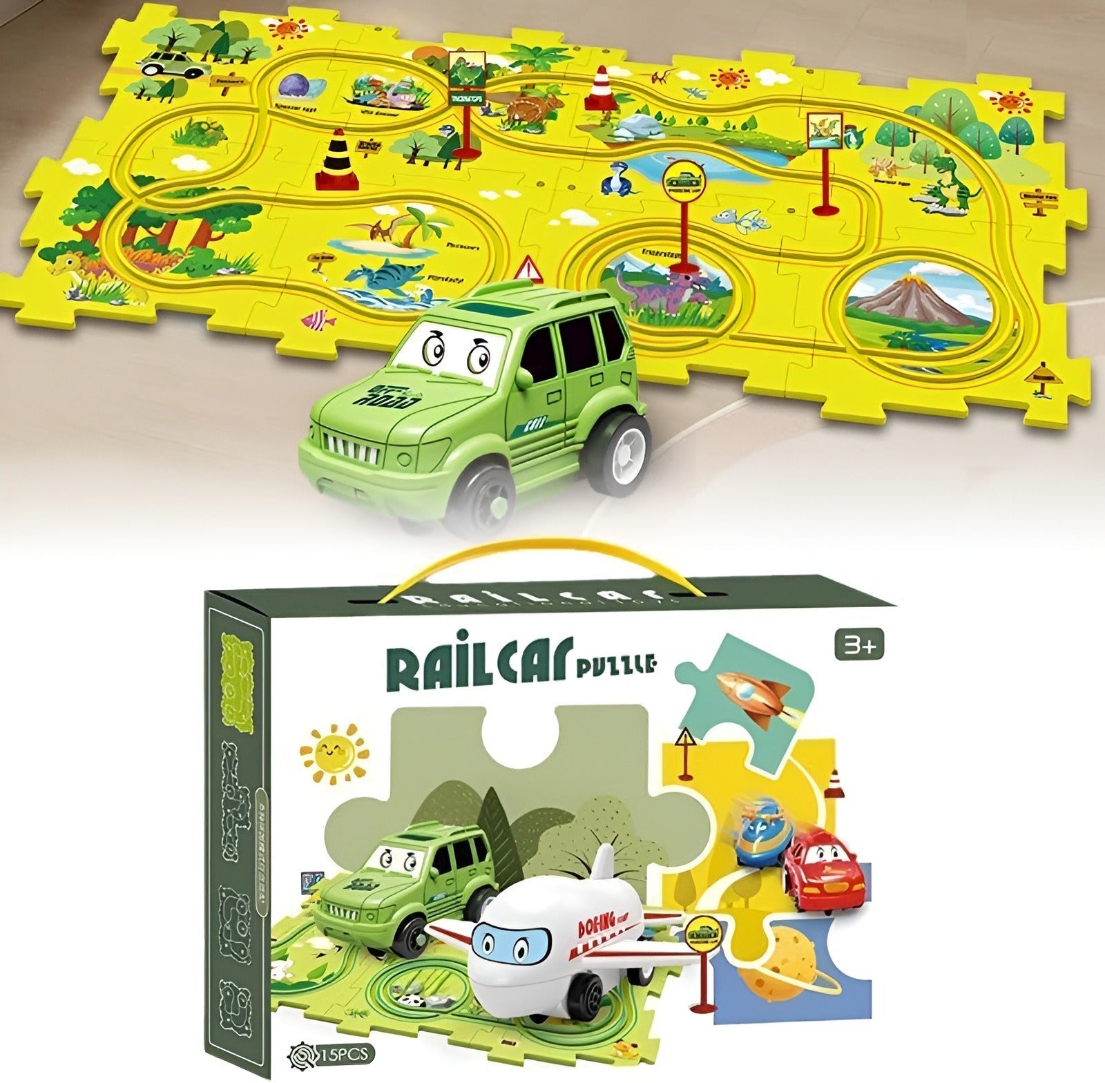 Rail Car Puzzle Track (25 PCS)