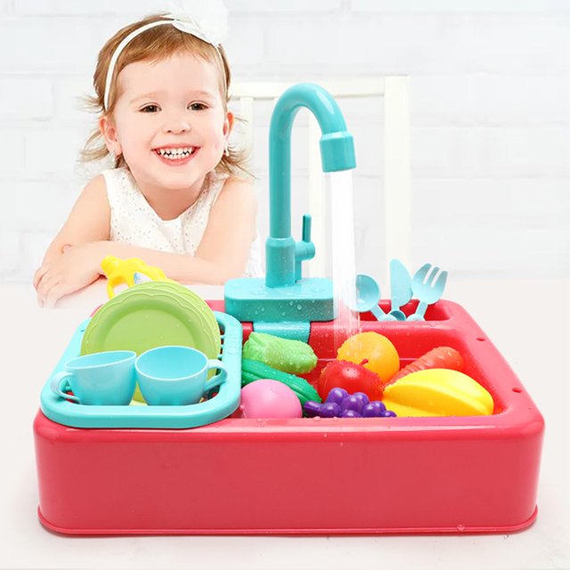 Kit de jeu d'imitation évier et lave-vaisselle de cuisine - 546