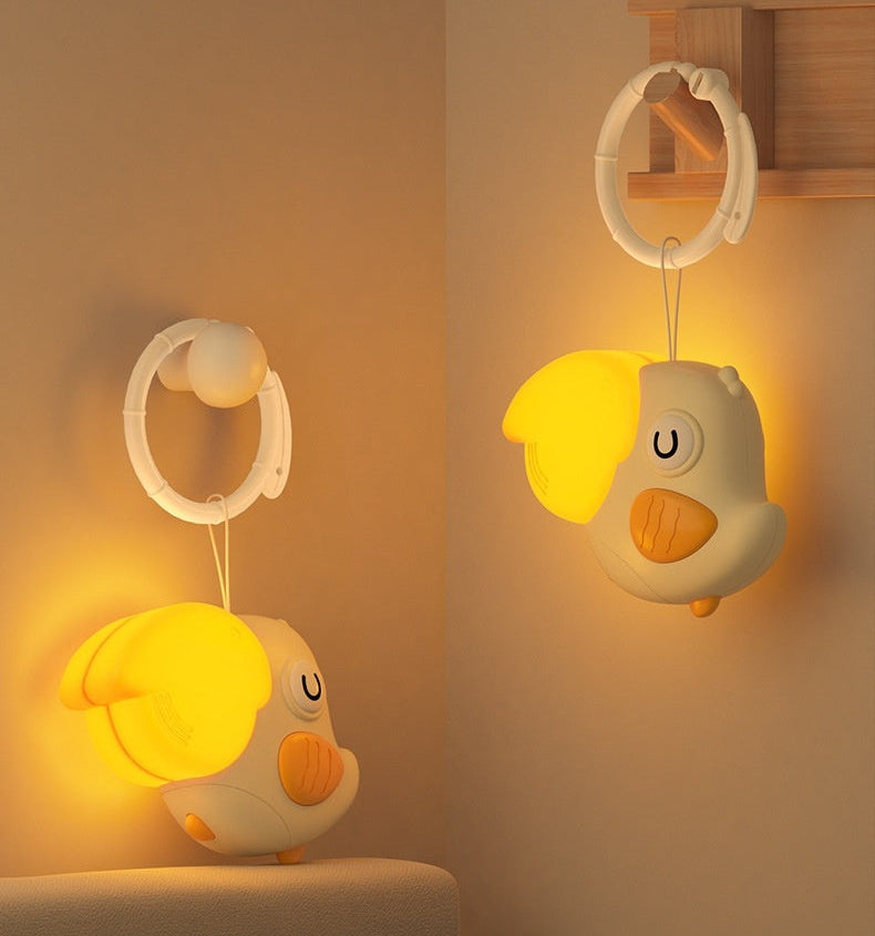 Fidtoy Bird Night Baby Lamp with Sound – Musical Toucan Night Light for Babies, Nursery Sleep Light & Soothing Bedside Lamp