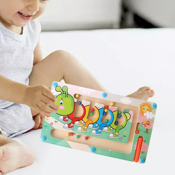 Wooden Magnetic Learning Maze Color Matching Board - 332