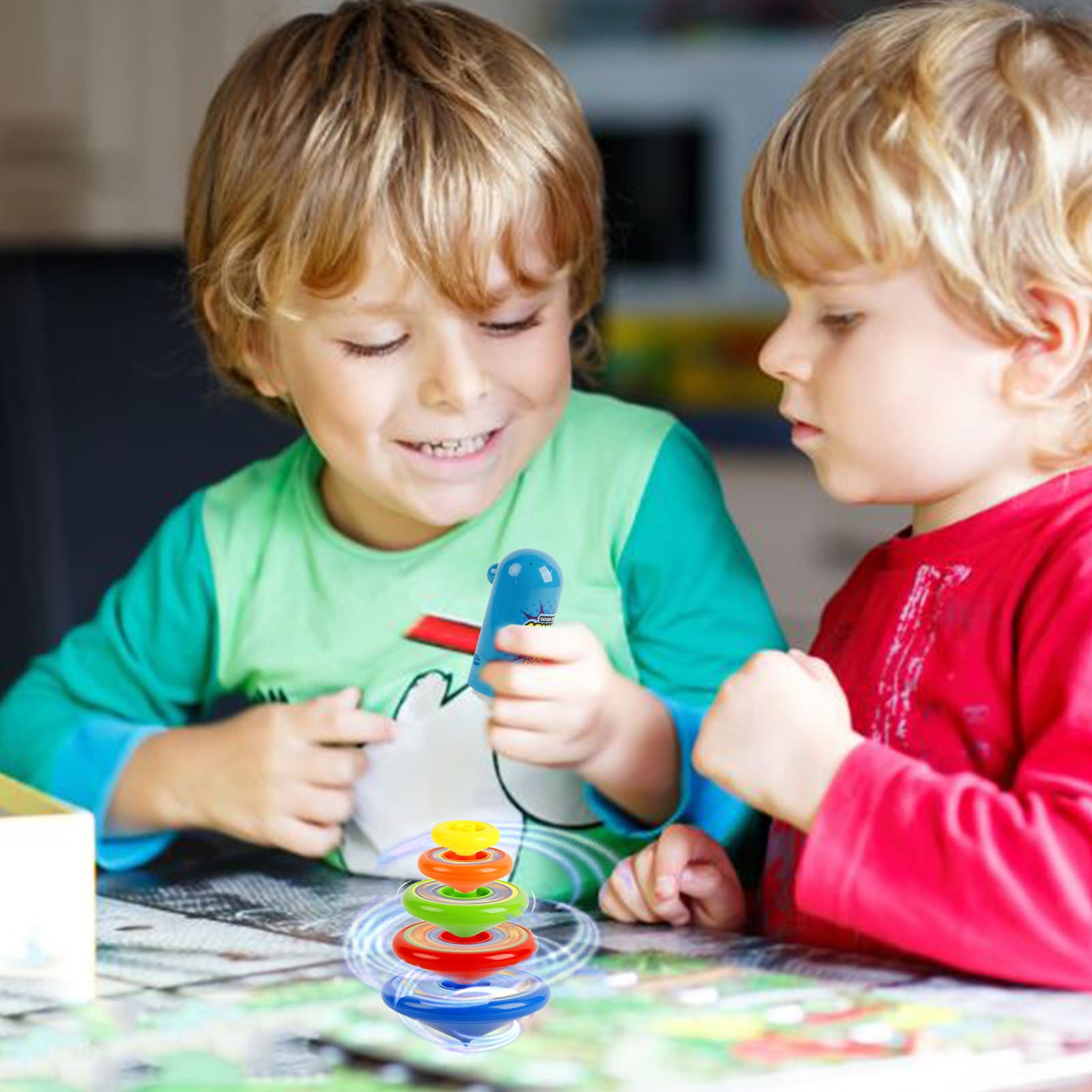 Spinning Top - Shoot Gyro Rotation Game - 5 Pieces