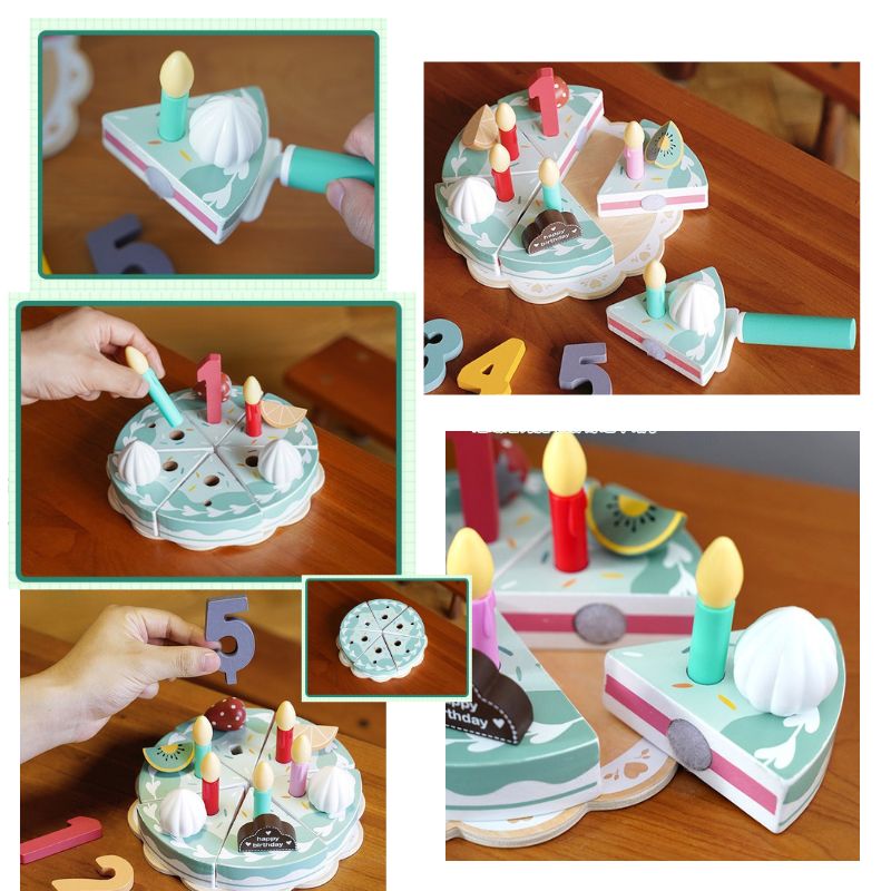 Birthday Cake Play Set Pretend Play Toy