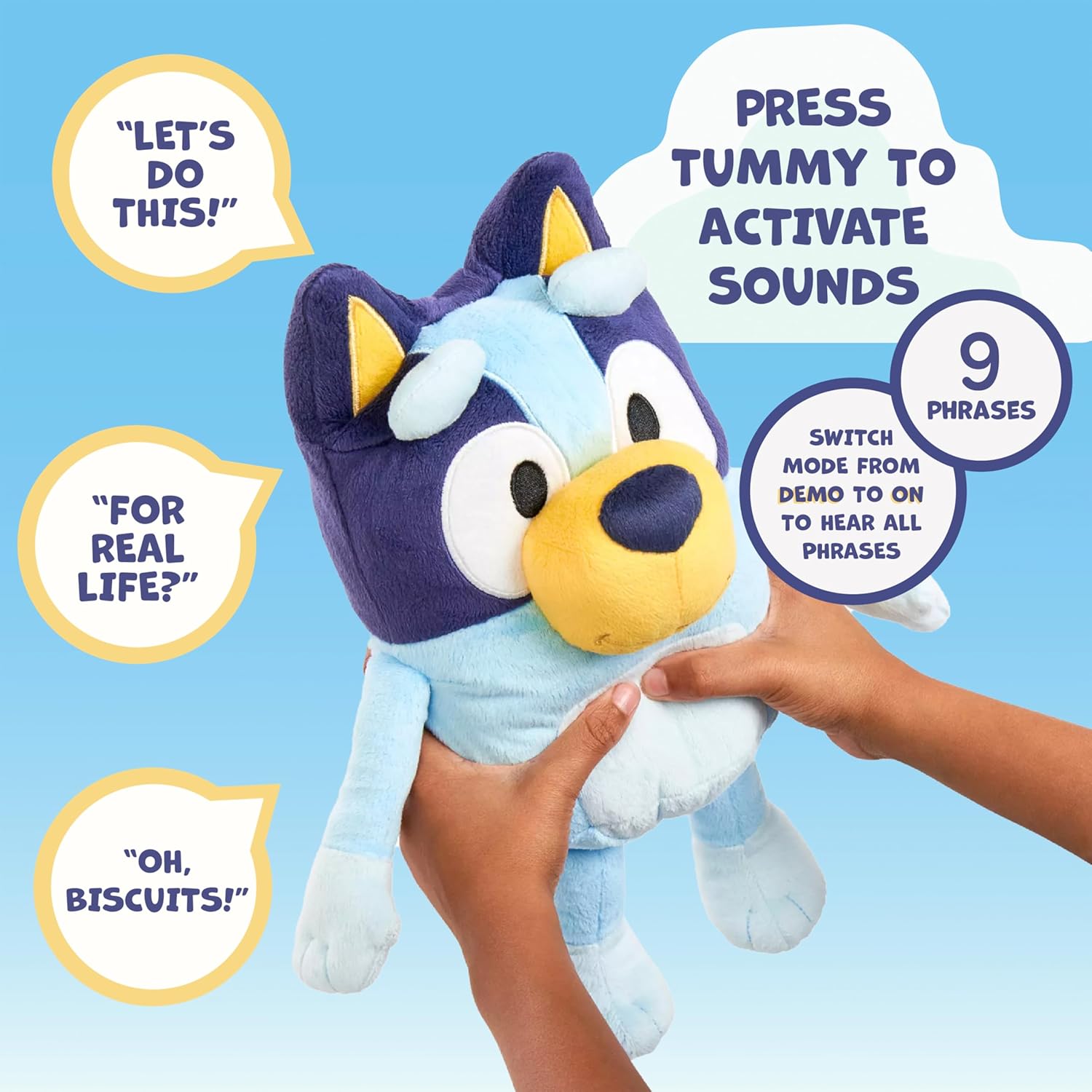 Fidtoy Talking Plush Dog Toy with Music and Interactive Audio