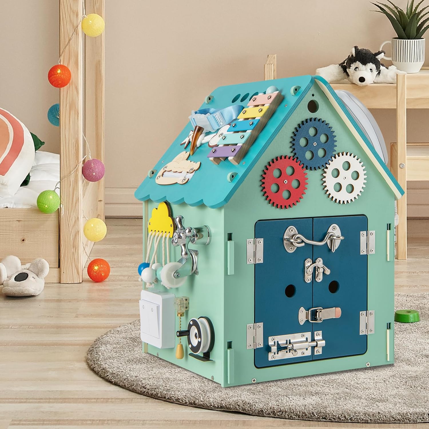 Fidtoy Maison d'activités multifonctionnelle Montessori