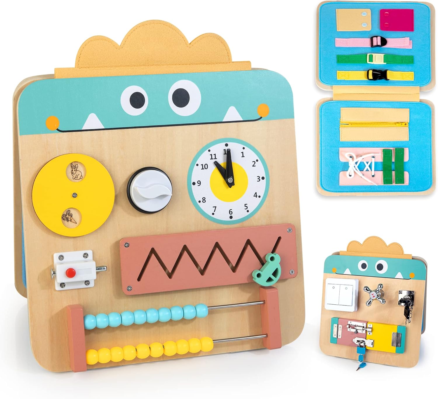 Fidtoy 17-in-1 Multifunctional Busy Board for Toddlers