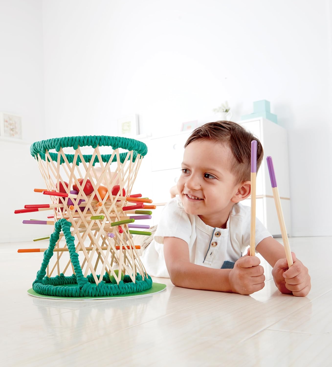 Fidtoy Bamboo Tumbling Ball Strategy Game for Kids