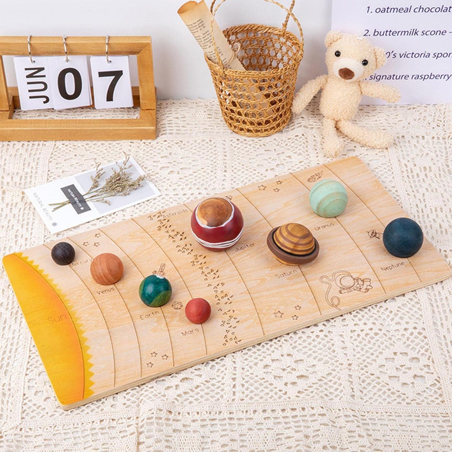 Solar System Puzzle - Outer Space Match Toys,Puzzle Fun Educational Toy Families Raising Recognition Promotes Hand-eye Coordination Ability