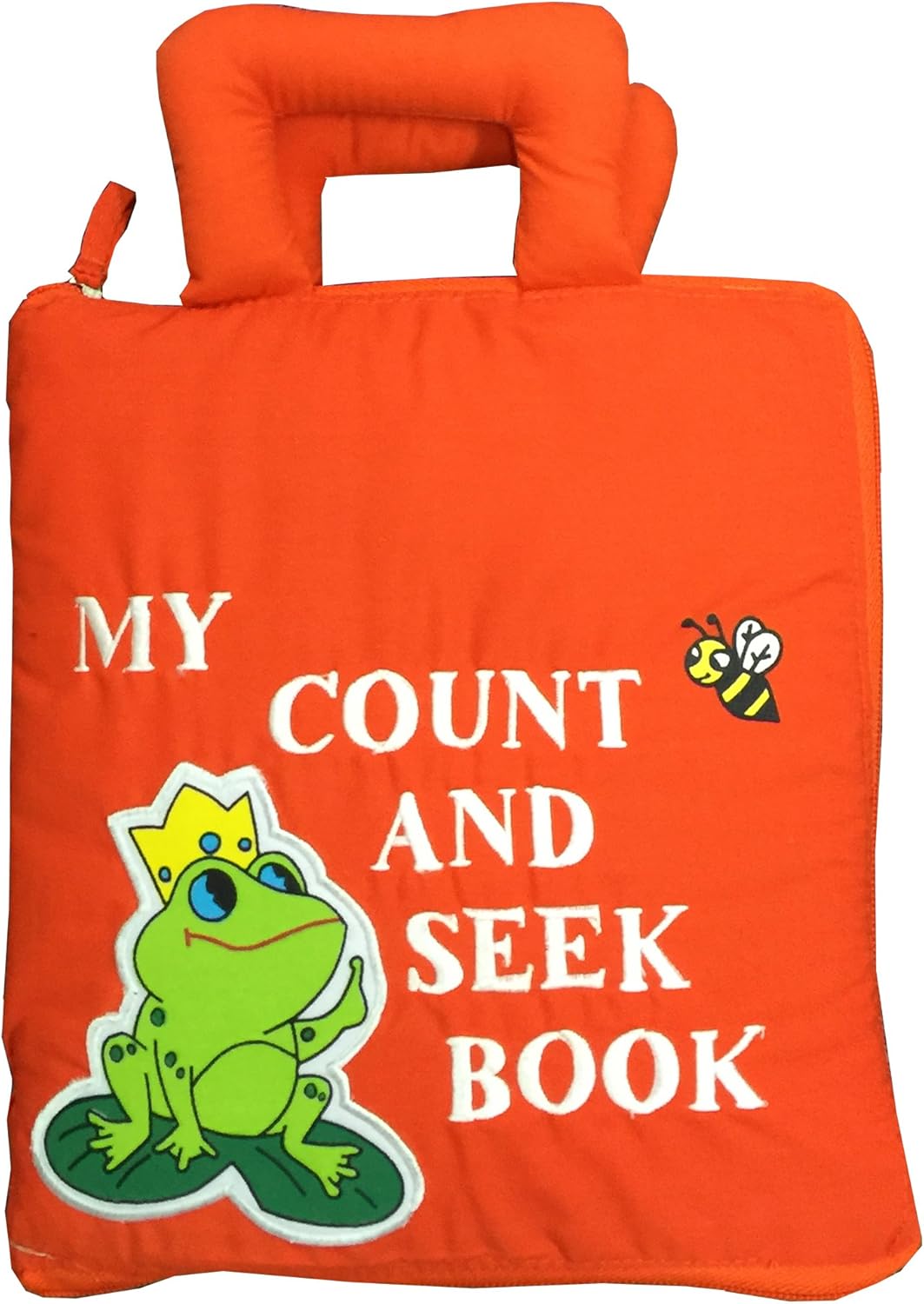 Child's Count and Seek First Counting Quiet Book by Pockets of Learning | Interactive Fabric Activity Busy Book for Toddlers and Children | Engaging Educational Toy for Kids Learning Adventure