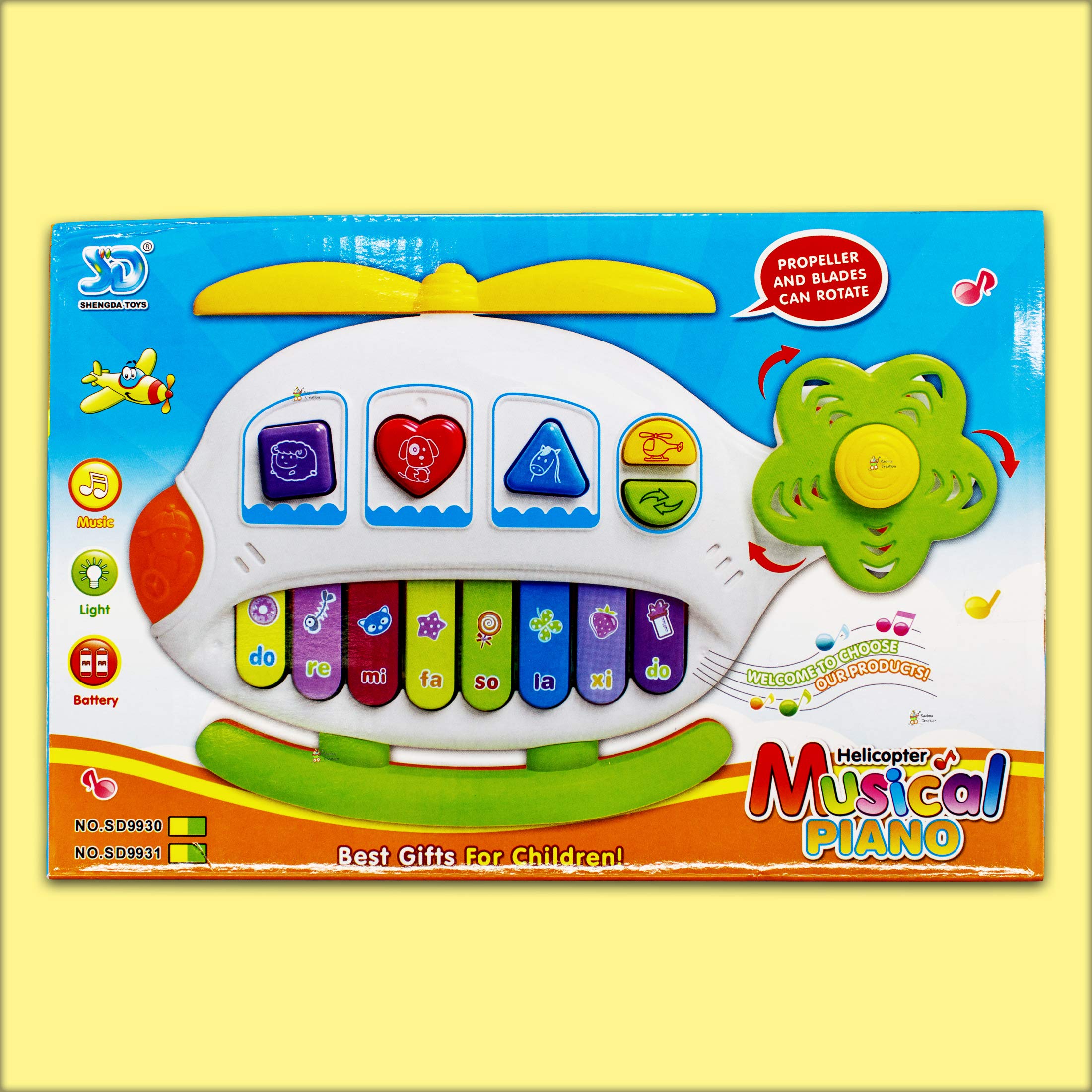 Helicopter Musical Piano