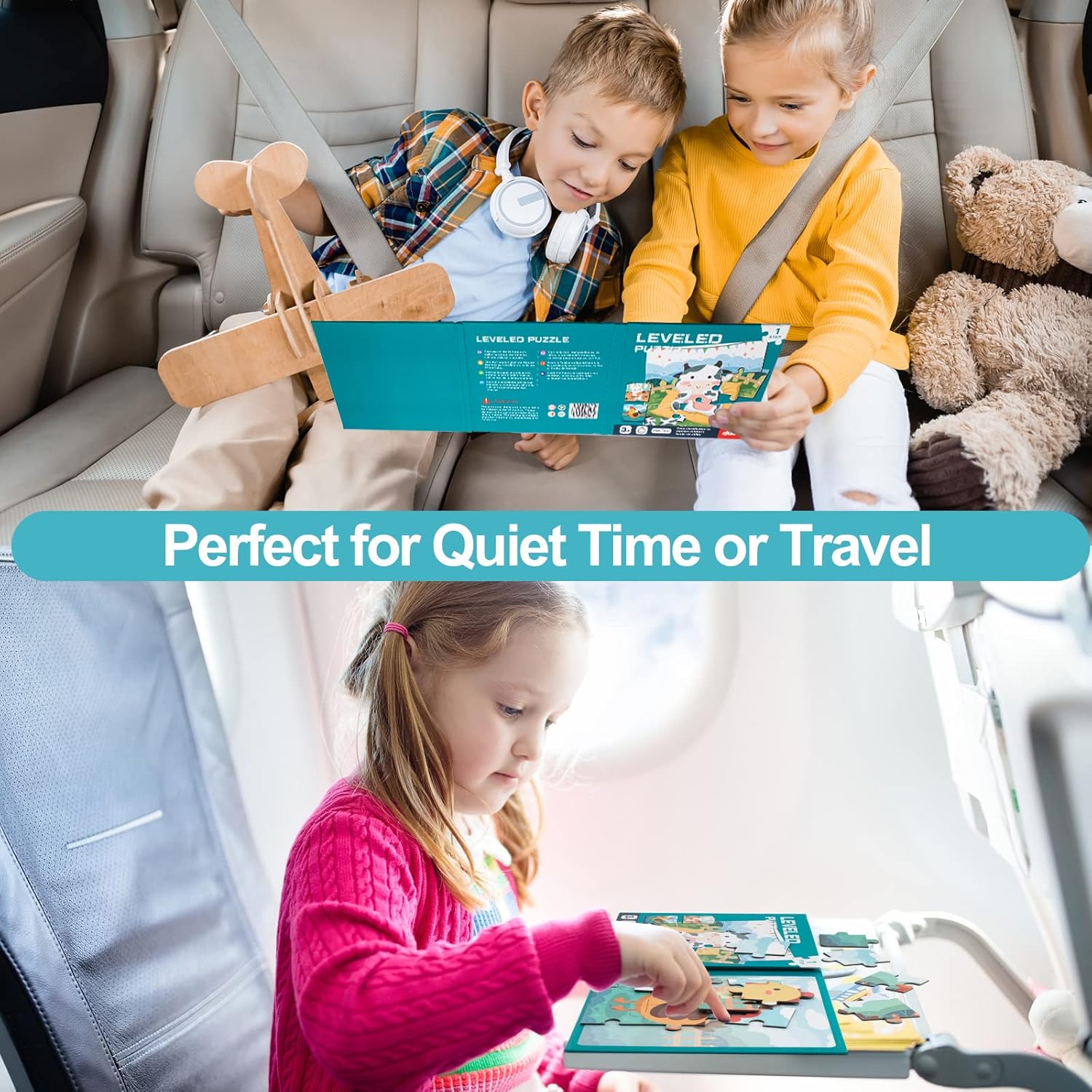 Magnetic Puzzles for Kids Ages 3 4 5 Years Advanced Animal Puzzles 9-12-16 Piece Jigsaw Puzzles for Toddlers Farm Preschool Magnetic Puzzles for Kids Car Trips