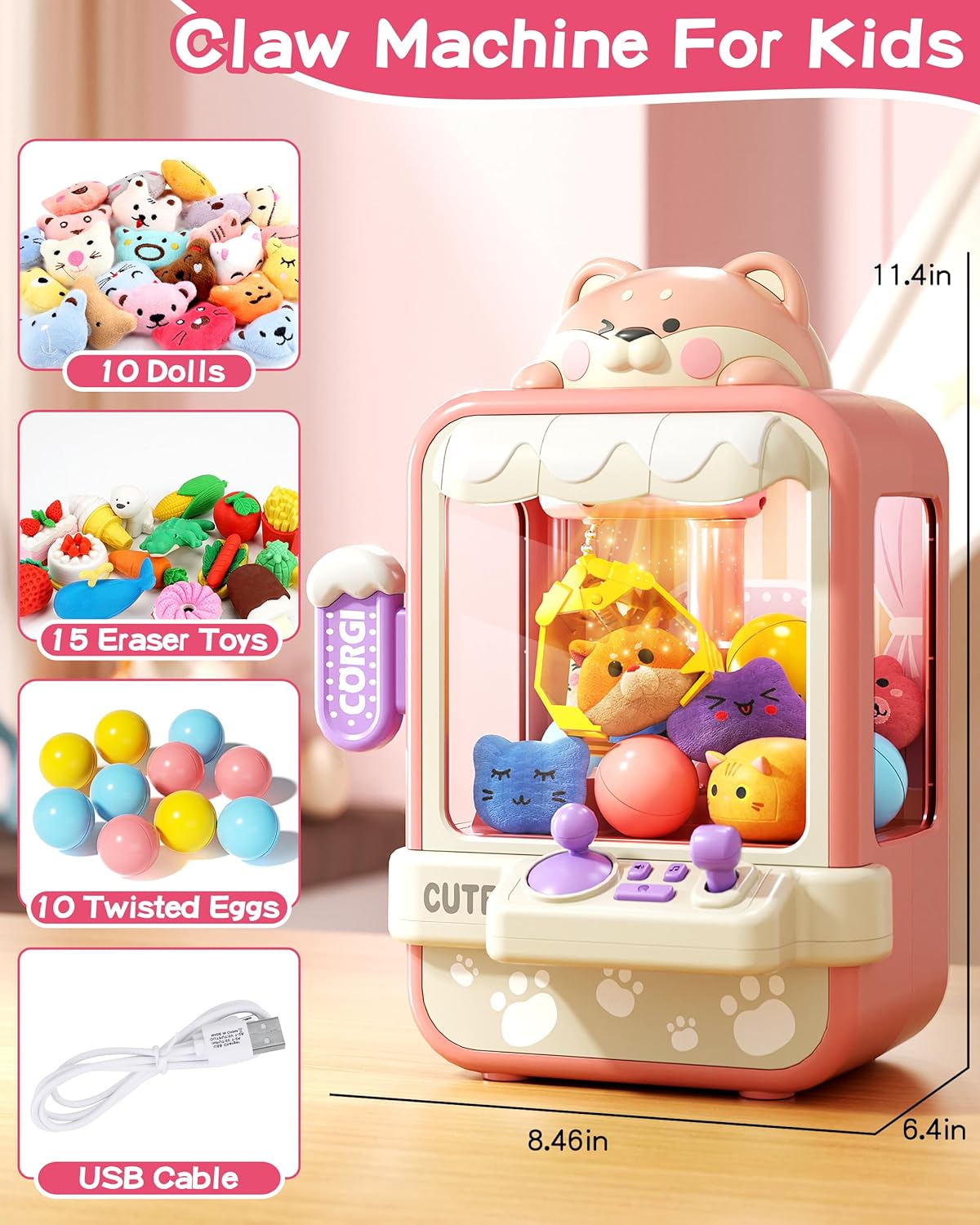 Máquina de Garra Sorpresa para Niños - 5ML