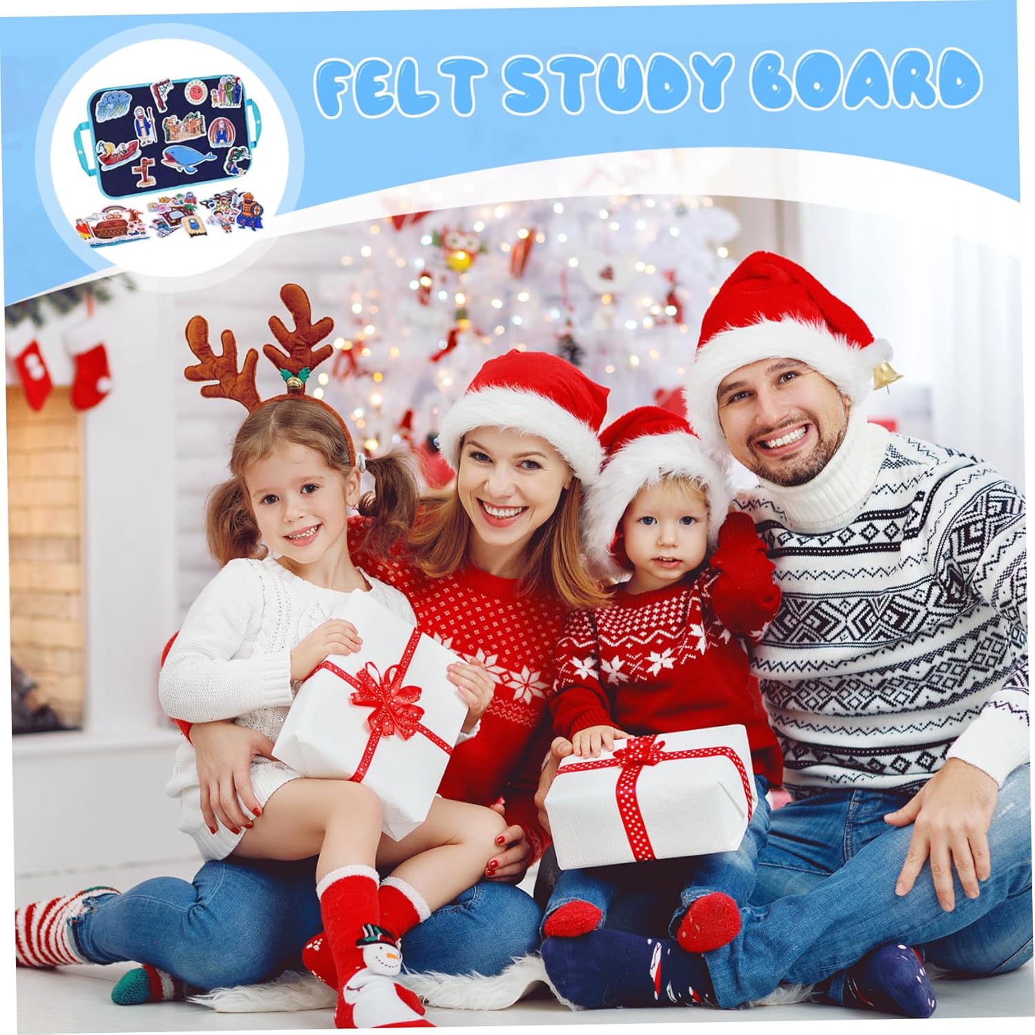 1 set de fieltro para fieltro para niños historias bíblicas de la biblia.