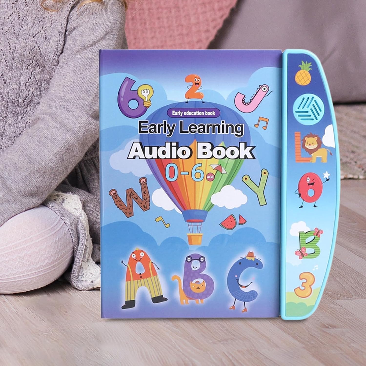 Fidtoy Learning Auditory English Audio Book for Kids Talking Alphabet Number Interactive Learning Toy Ages 2-6