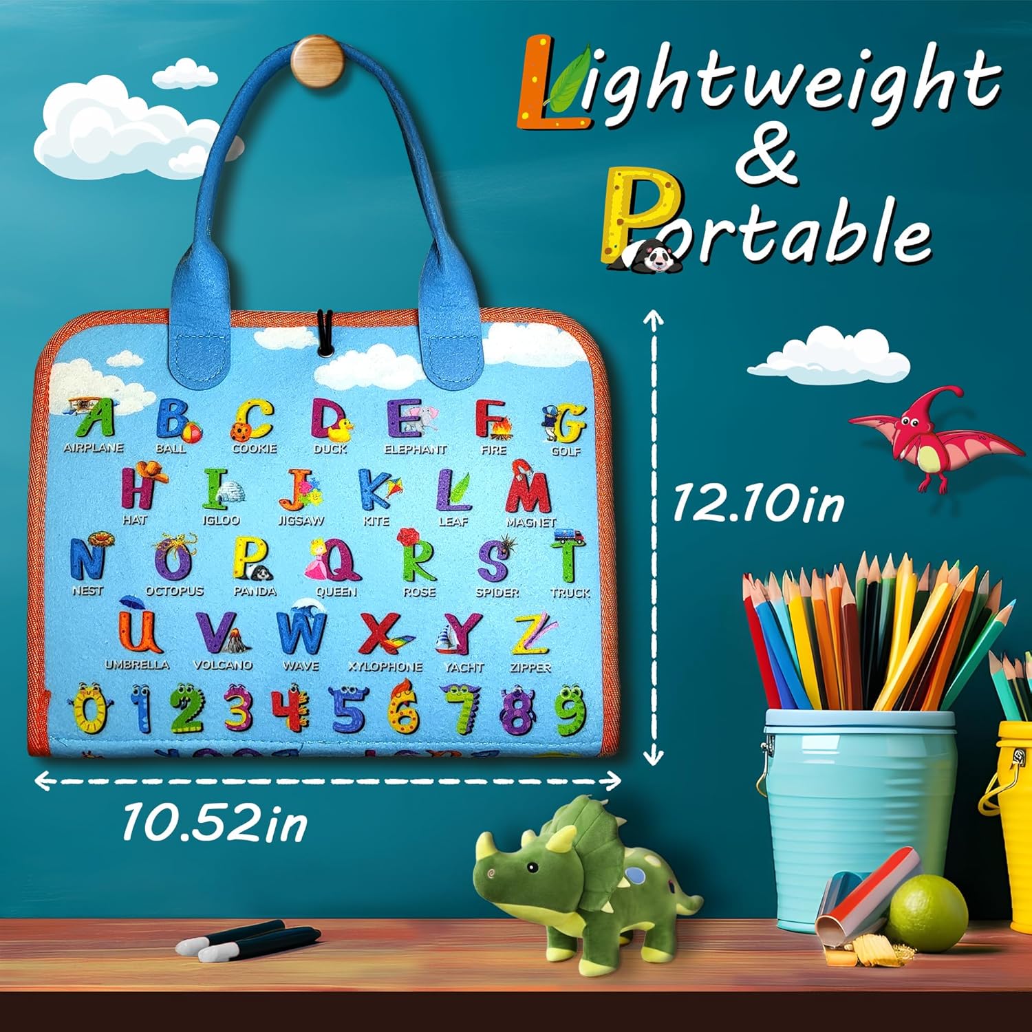 Busy Board Montessori Toys for Toddlers - Sensory Quiet Book for Car Airplane Travel Activity - Educational and Learning Trip Activities - Kids Gift 1-3 2-4 3-5 2 3 4 Year Old Boys & Girls