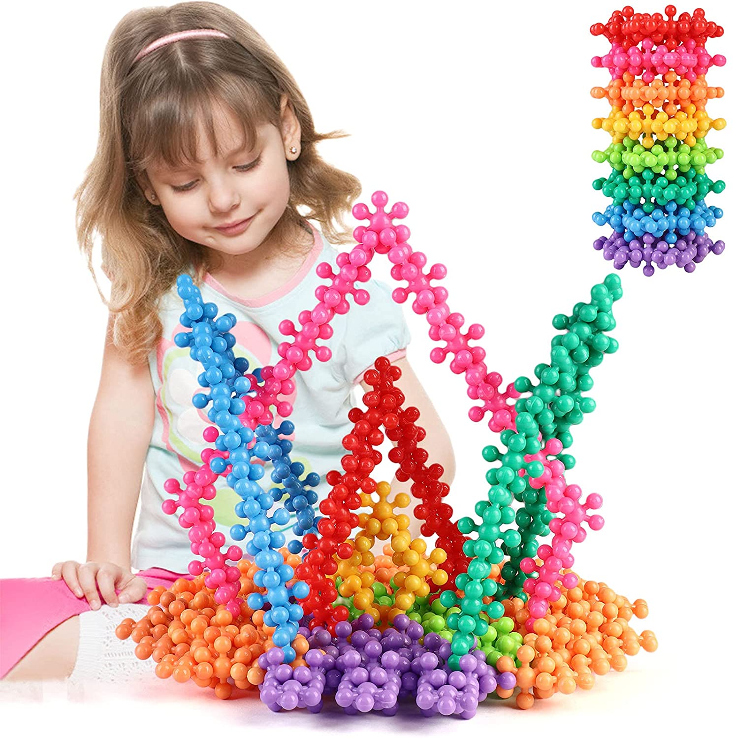 3D Building Blocks™ - Ontwikkel de creativiteit - Sneeuwvlok Bouwstenen