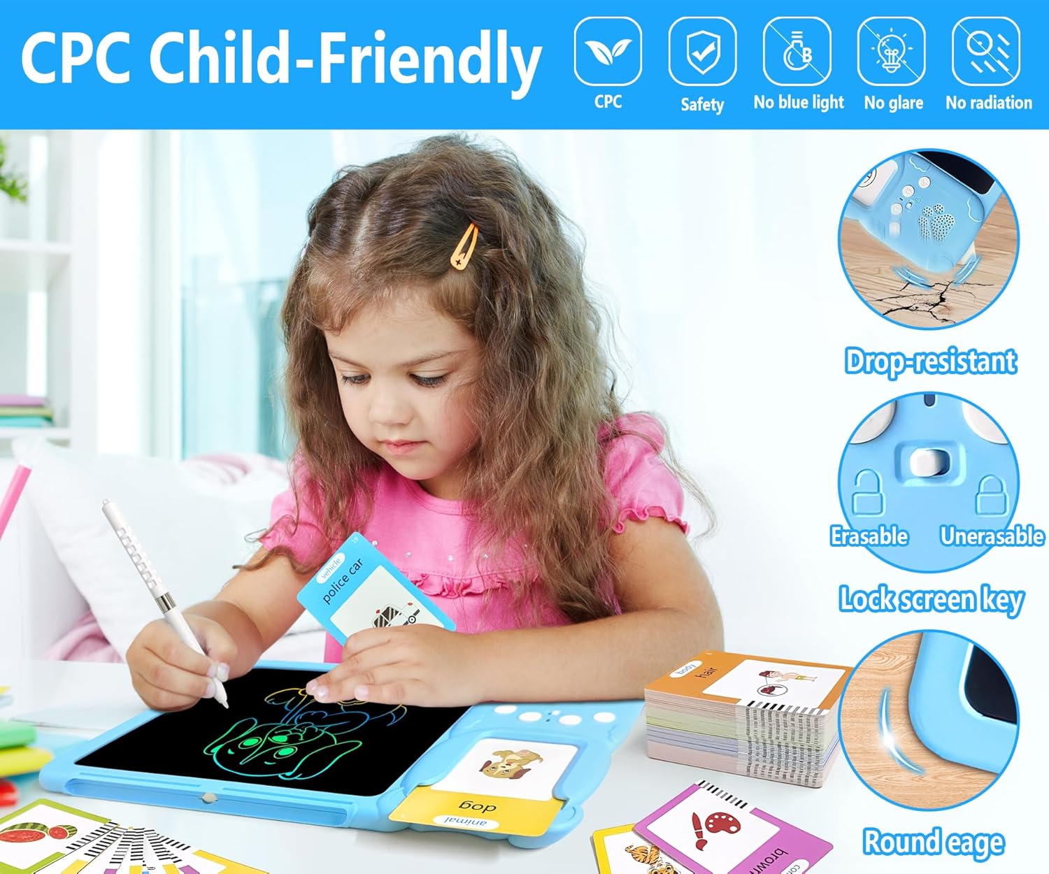 Fidtoy Tablet de Escritura y Voz – Aprendizaje Interactivo para Niños Pequeños 3+