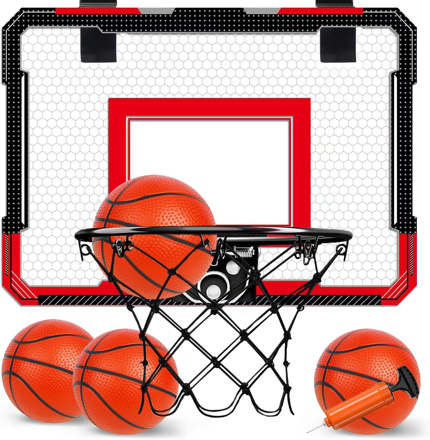 Fidtoy Indoor Mini Basketball Hoop Set with 4 Balls
