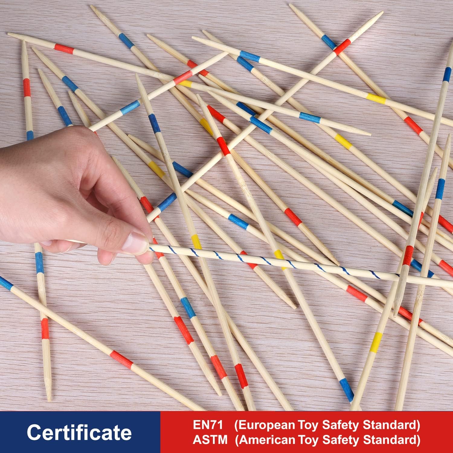 Fidtoy Mikado Pick Up Sticks Game Wooden Family Toy