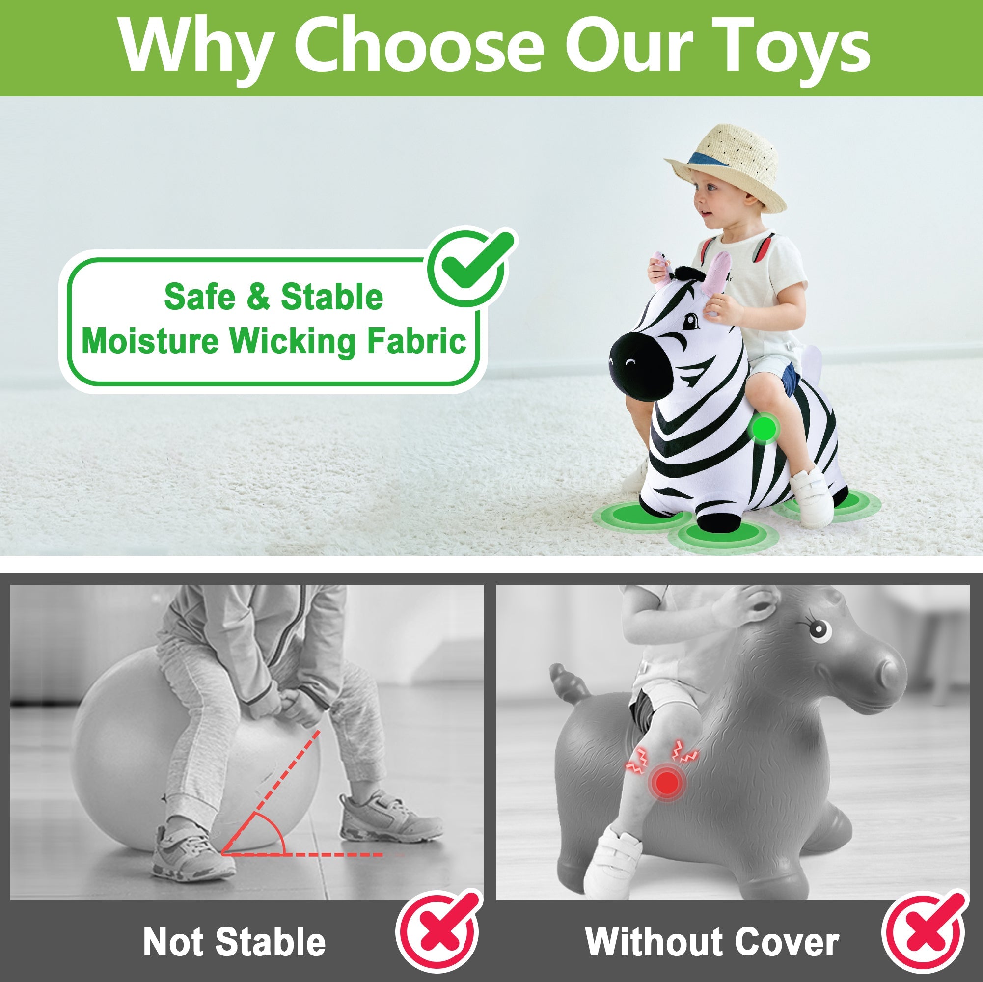 Bouncy Pals Zebra Hopper