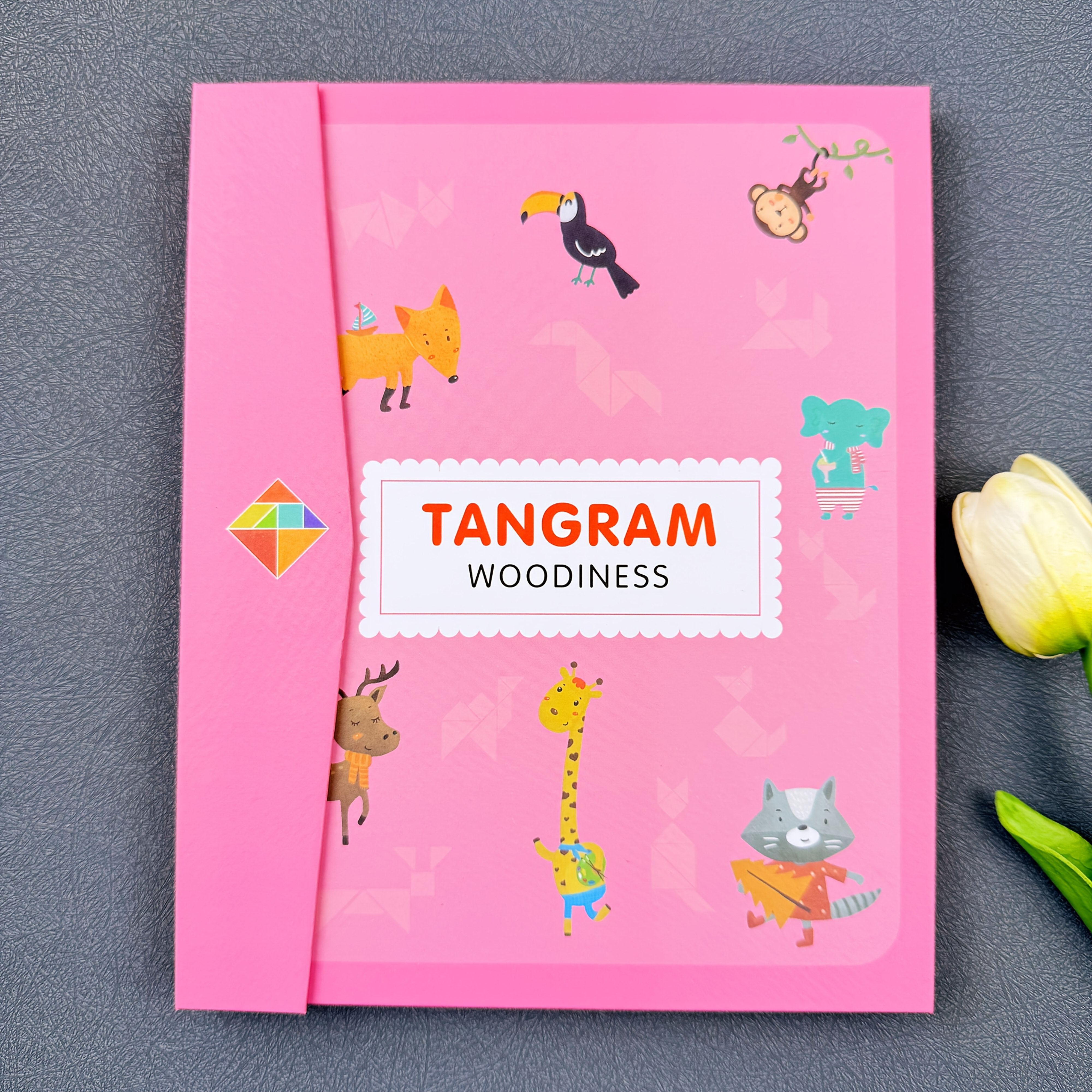 Wooden Tangram Puzzle Set for Kids