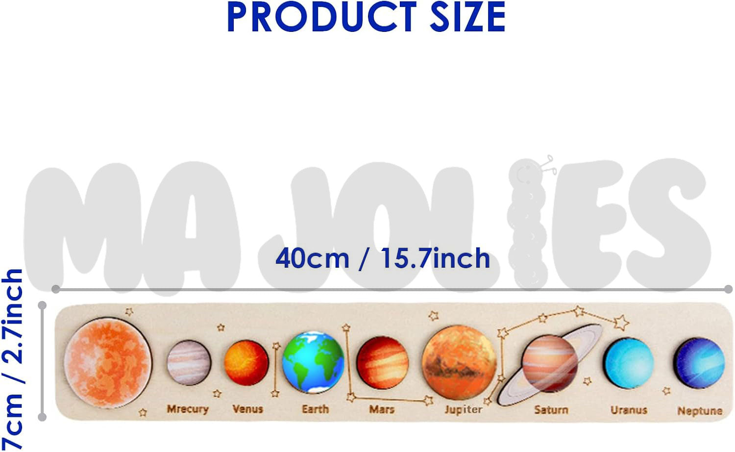 Planet Peg Puzzle: Wooden Solar System Adventure