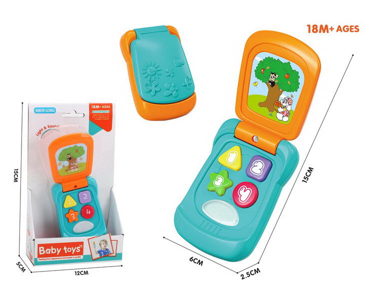 Teléfono de juguete con luz y sonido para bebé - 022