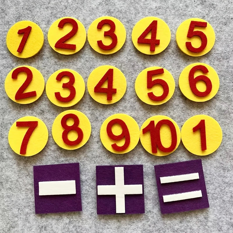 Kid Educational Felt Finger Numbers Math Toy