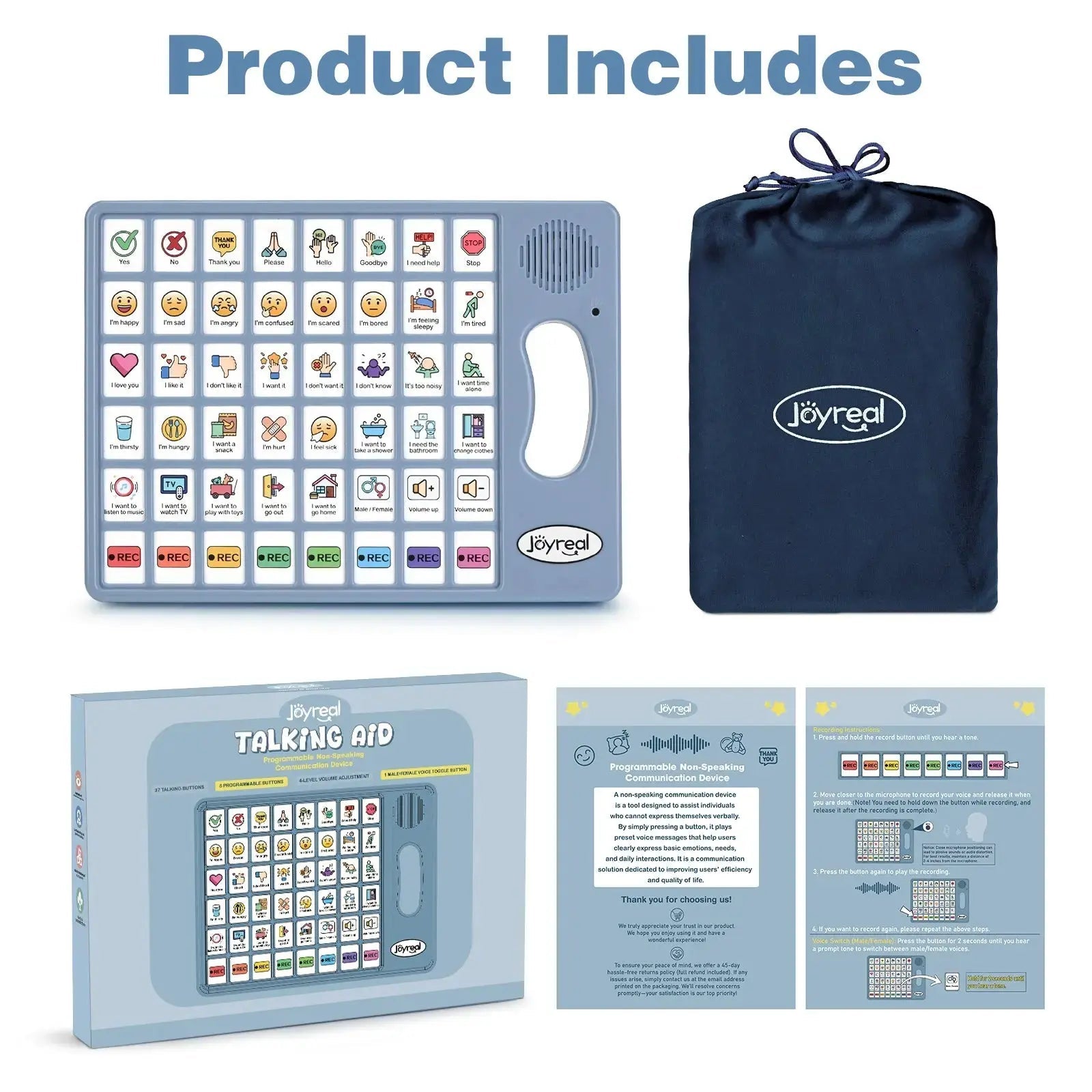 Fidtoy AAC Communication Device for Autism Support