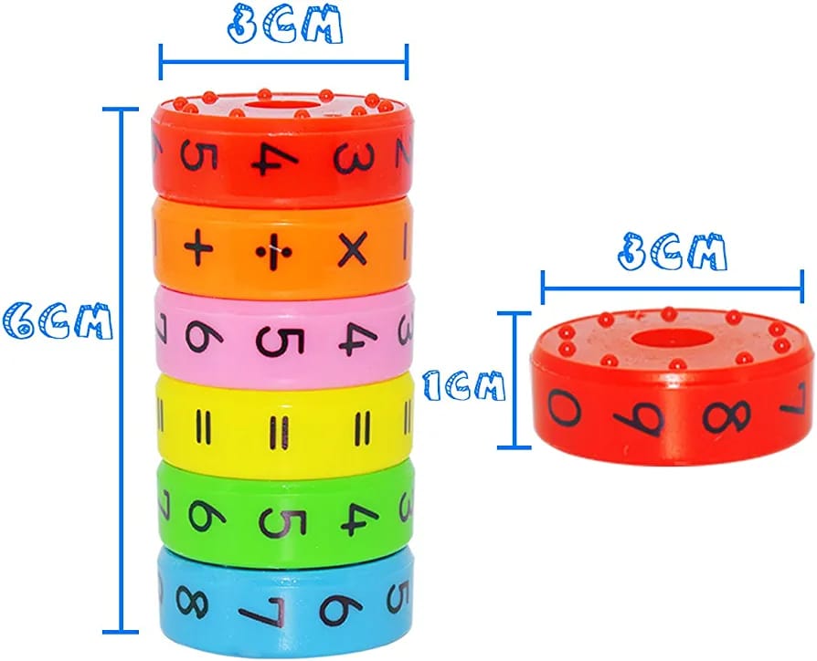 Mini Rotating Magnetic Math Operation Wheel - 313
