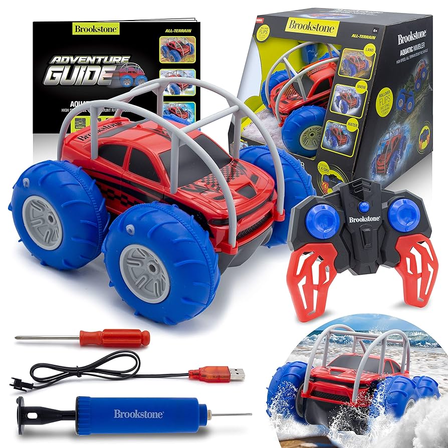 Fidtoy Amphibious Stunt RC Car – All Terrain Remote Control Toy for Kids 8+