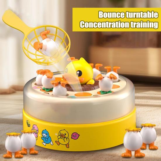 Fidtoy Duck Catching Game with Music Lights and Jumping Eggs