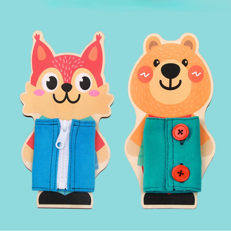 Montessori Learn To Dress Independently Skill Boards Set of 3