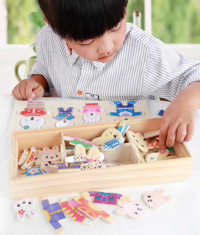 Jeu d'habillage d'ours Montessori