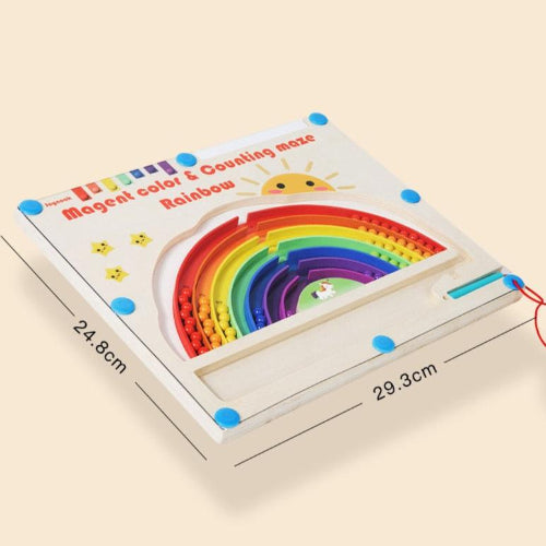 Rainbow Magnetic Board - Critical Thinking and Fine Motor Skills