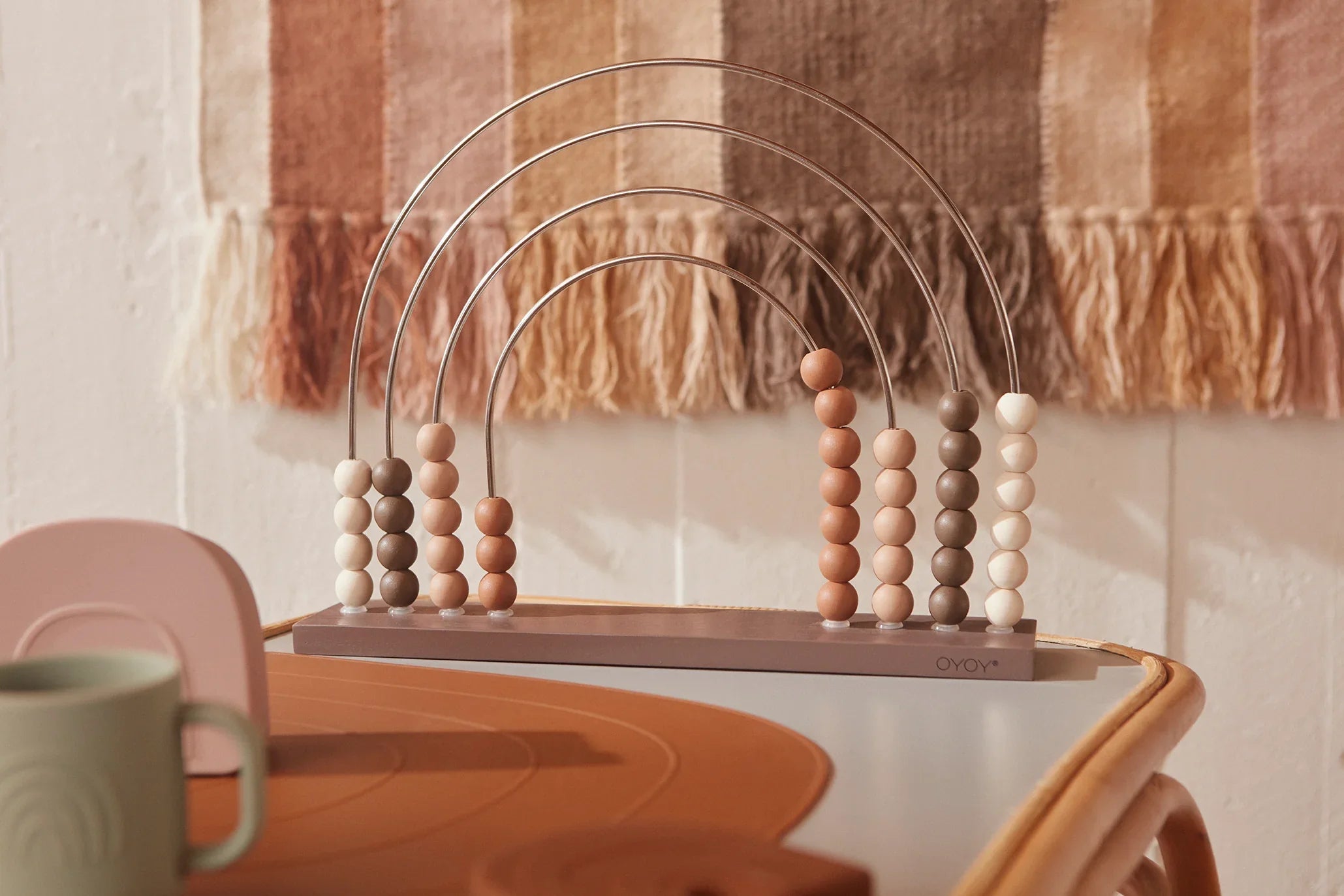 Large OYOY Wooden Rainbow Abacus