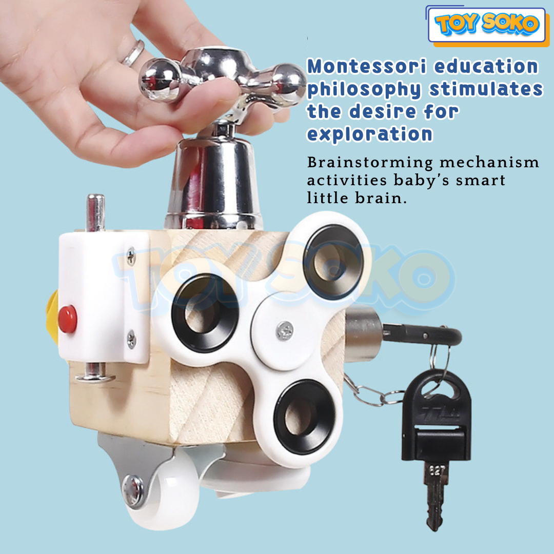 Montessori Activity Cube – Learning Toys for Preschoolers