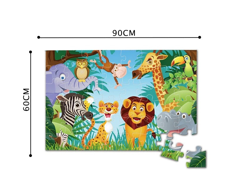 Animal world Jumbo Floor Puzzles - 48 pieces