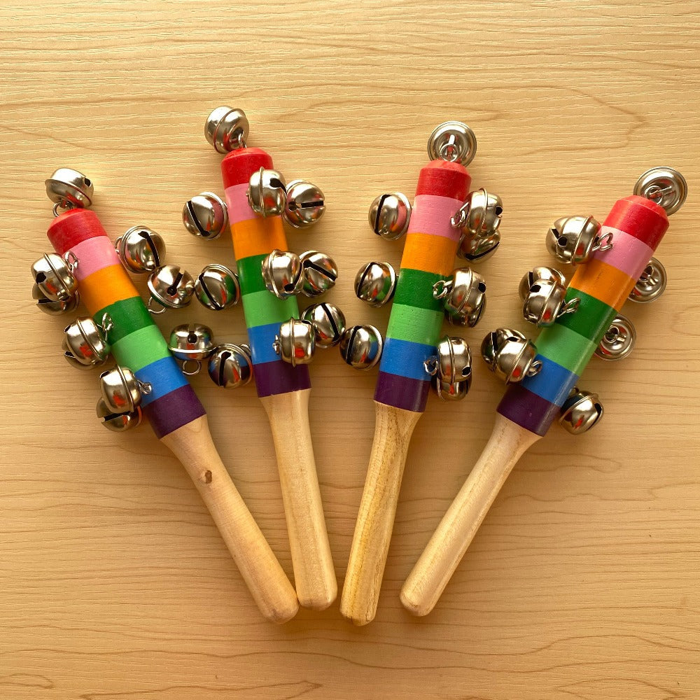 Wooden Bell Stick Set of 4 - Musical Instrument