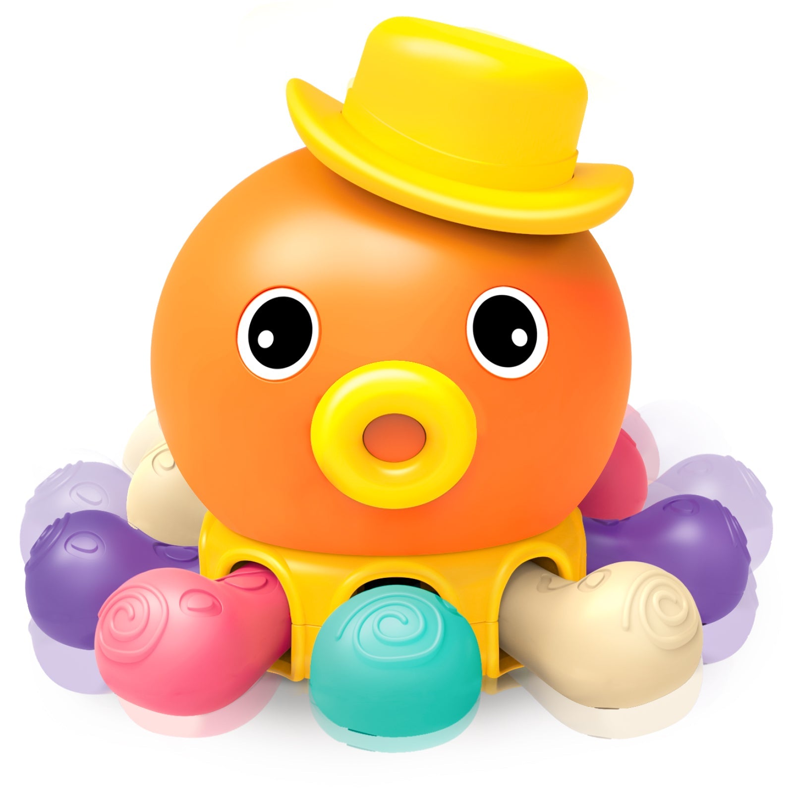 Orange Octopus Sensory Finger Toy Perfect Gift for Kids Sensory Animal Toys Musical and Sound Toys