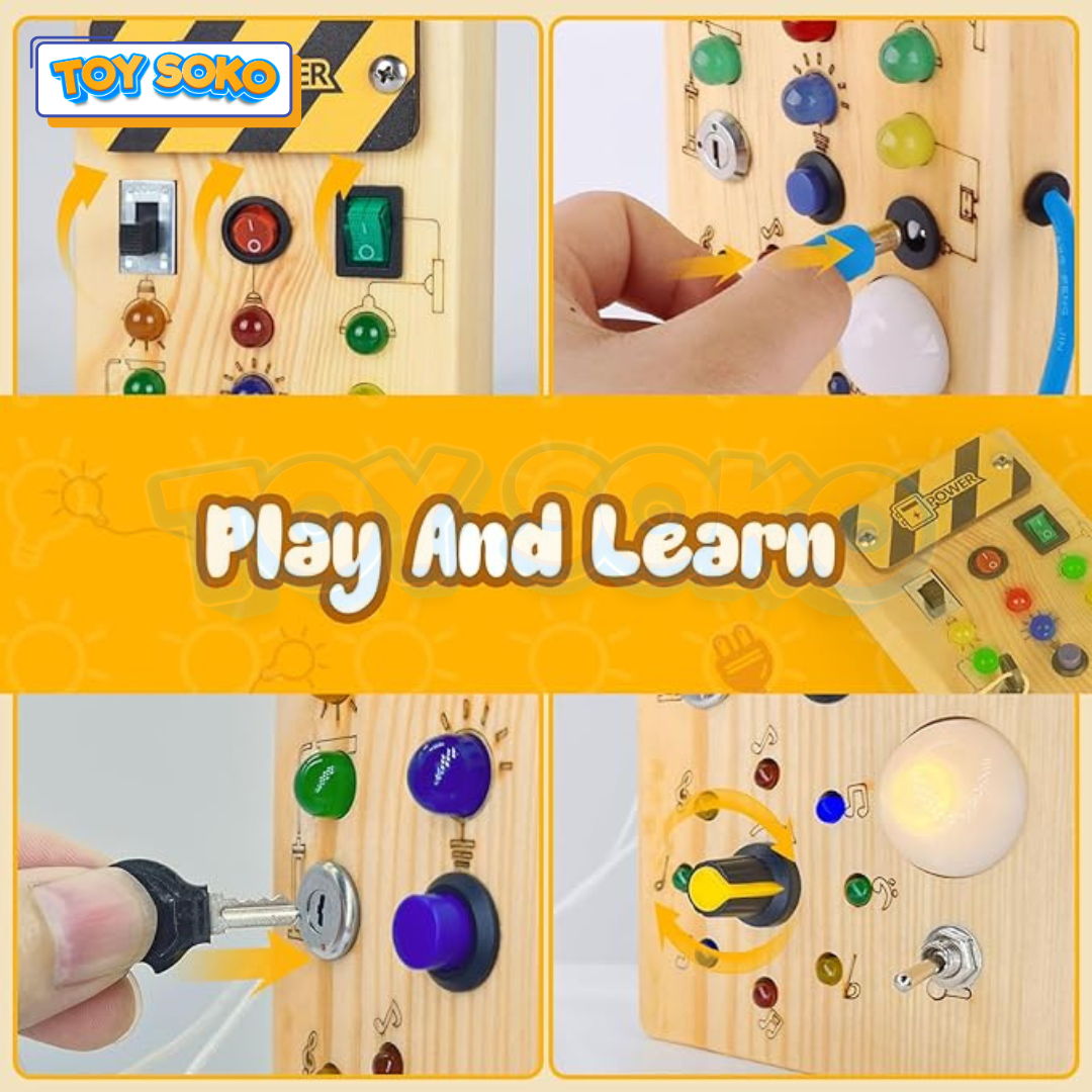 LED Light Busy Board – Preschool Brain Development Toys
