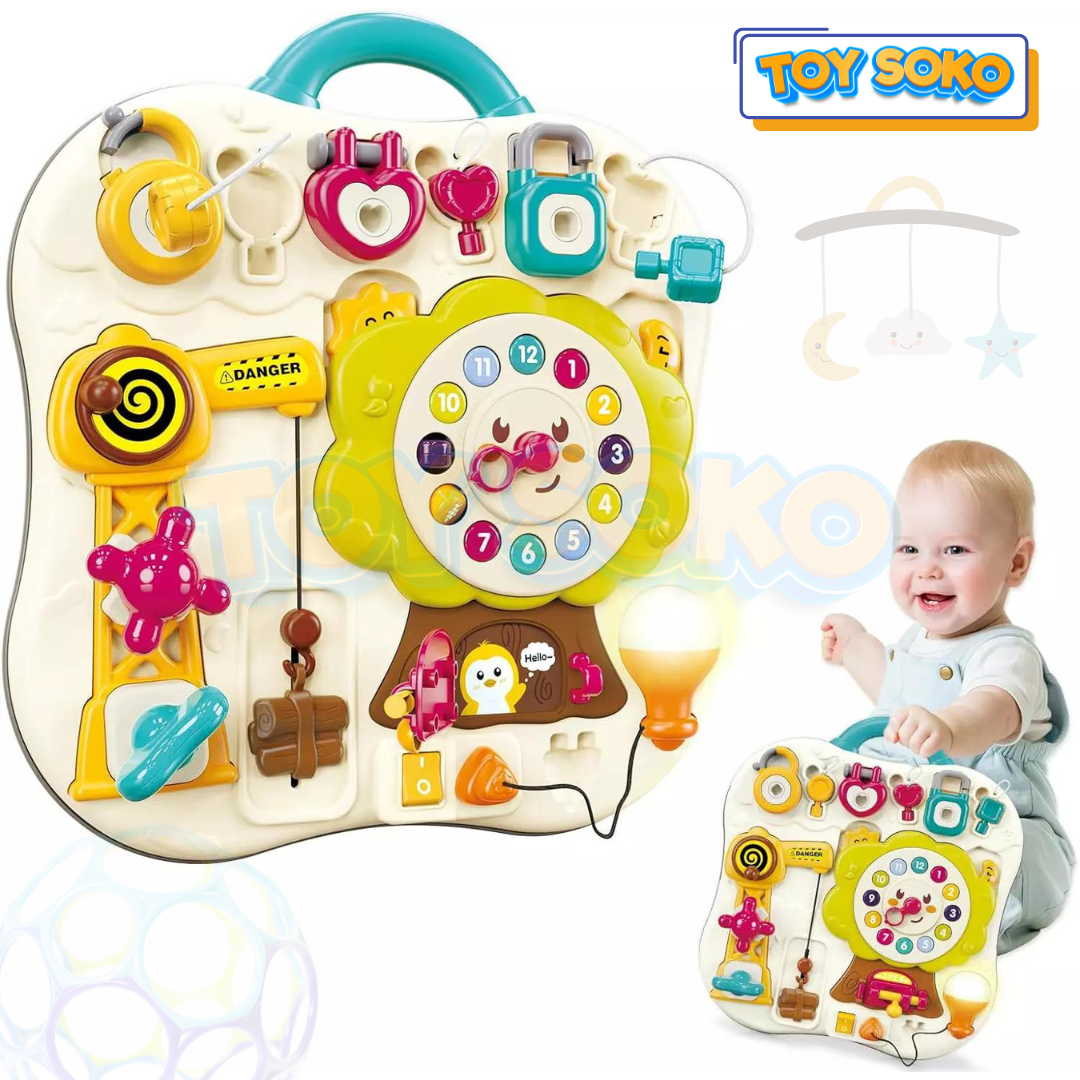 Baby Busy Board - Light Switch & Music Toys for Toddlers